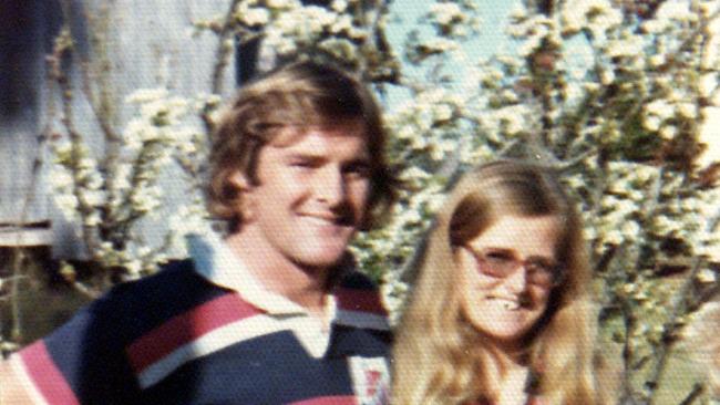 Lynette and her husband Chris Dawson in 1974.