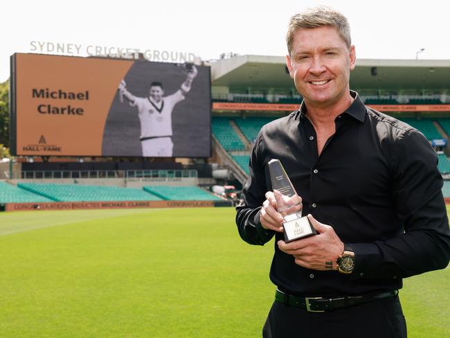 Michael Clarke was honoured at the Sydney Cricket Ground on Thursday. Picture: Hanna Lassen/Getty Images