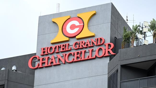 The Hotel Grand Chancellor in Spring Hill, Brisbane. Picture: NCA NewsWire / Dan Peled