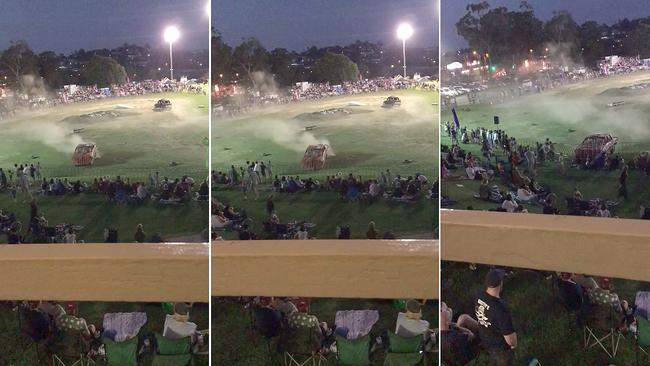 Mt Gravatt Monster Trucks incident. Picture: Beau Graftdyk