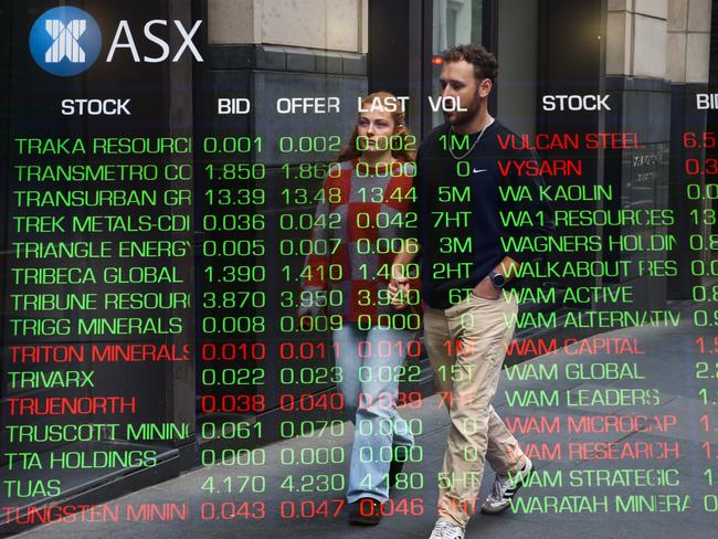 SYDNEY, AUSTRALIA : NewsWire Photos - SEPTEMBER 30 2024 ; A general view of the digital boards at the ASX in Sydney. Picture: NewsWire / Gaye Gerard