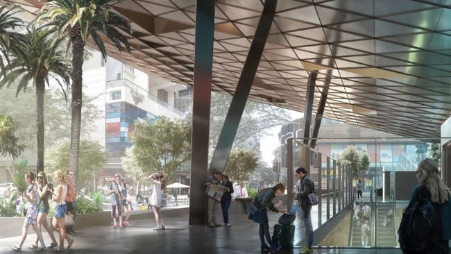 New vision of the Cross River Rail’s Albert Street Station.  