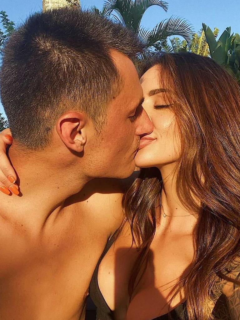 The pair went official in November. Picture: Instagram/BernardTomic