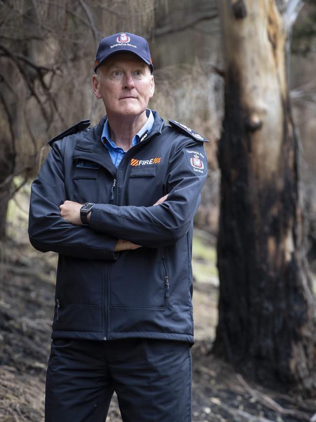 Tasmania Fire Service Chief Officer Dermot Barry. Picture: Chris Kidd