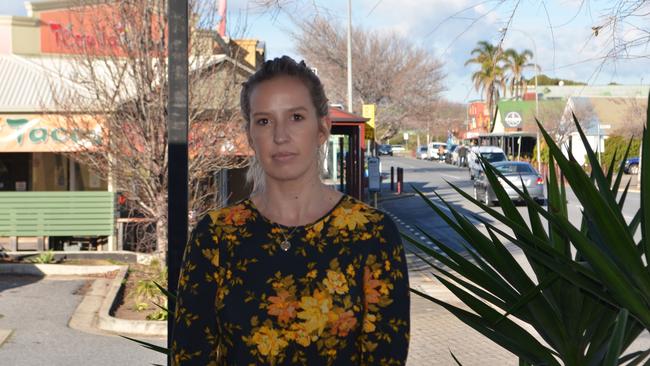 Beachside Dental Studio owner Amy Graham is one of the Port Noarlunga traders calling for CCTV to be installed along the strip. Picture: supplied