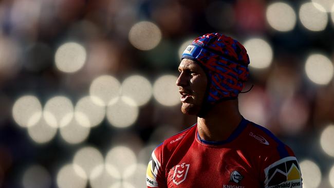 It was a mixed night for Ponga in the halves, but too early to tell how his move to five-eighth will go. Picture: Getty Images.