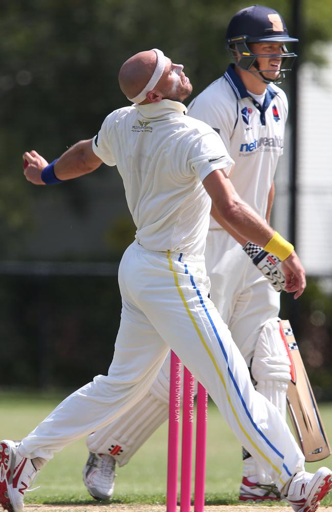 indefatigable: Rodney Bird bowling for Ormond.