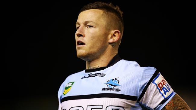 Todd Carney during the NRL round 17 game between the Cronulla Sharks and the Wests Tigers at the newly named Remondis Stadium, Cronulla.