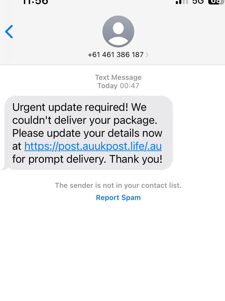 This is an example of the type of text police allege Su sent.
