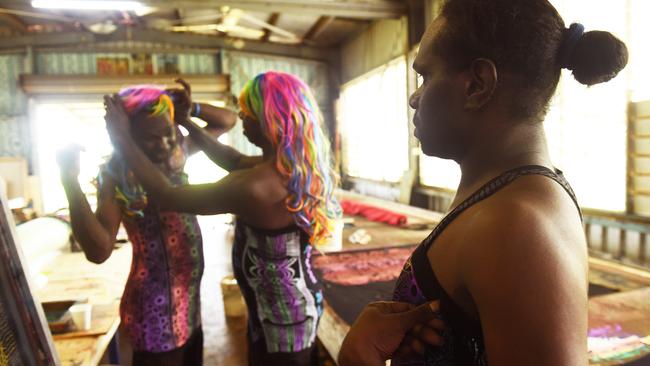 The Sistagirls were a hit at this year’s Sydney Gay and Lesbian Mardi Gras. Picture: HELEN ORR