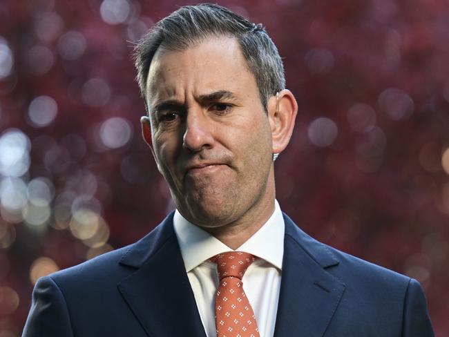 CANBERRA, AUSTRALIA - MAY 10: Treasurer Jim Chalmers holds media interviews at Parliament House in Canberra. Picture: NCA NewsWire / Martin Ollman