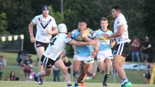 Manase Kaho playing for Norths.