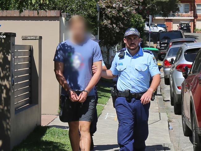 Detectives arrested Daniels at a home in Balgowlah earlier this month. Picture: Supplied