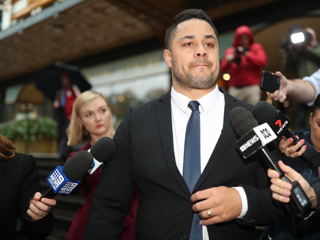 Hayne after the guilty verdict. Picture: NCA NewsWire / Christian Gilles