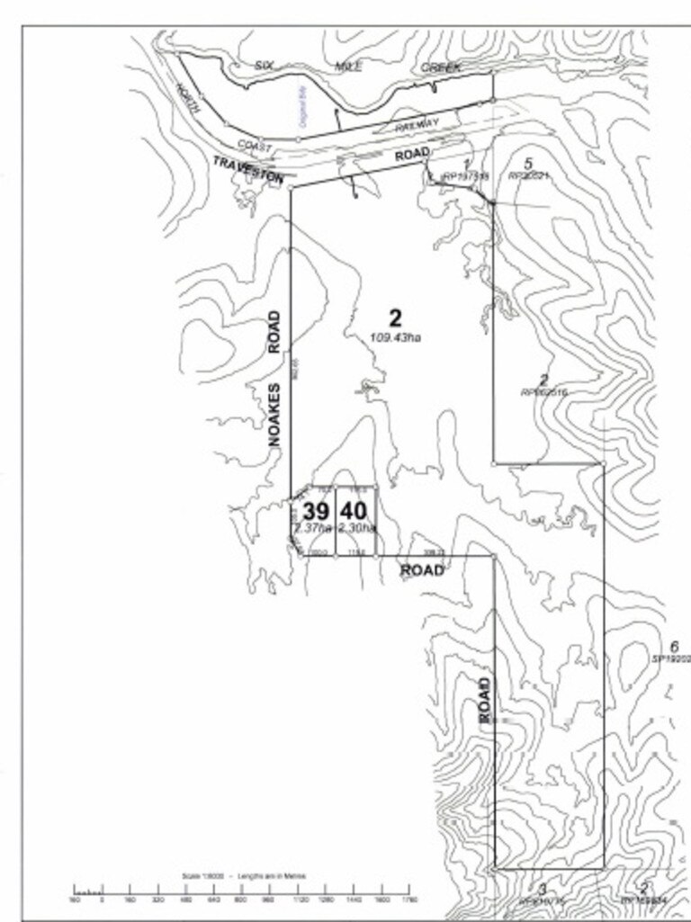 The owners wanted to have the boundaries of the two smaller lots changed to adjoin Noakes Rd, and make the split section part of the large main block.