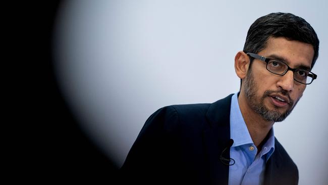 Google chief executive Sundar Pichai has told employees the company would begin requiring anyone on its US campuses to be vaccinated in the coming weeks. (Photo by Kenzo TRIBOUILLARD / AFP)