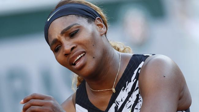 Serena Williams was sent packing from the French Open. Picture: AP Photo