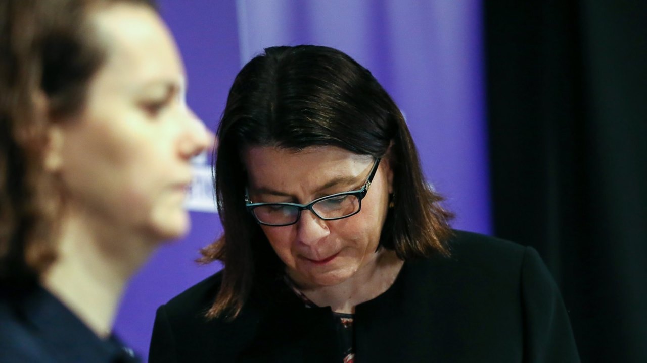 Vic Health Minister becomes emotional while discussing situation at stricken aged care facility