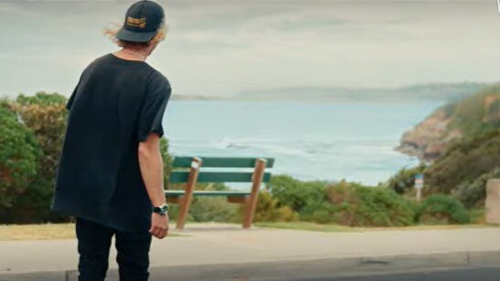 A still from a new advertising campaign video for Seiko watches filmed on Sydney's northern beaches. Picture: Man of Many Production Studio