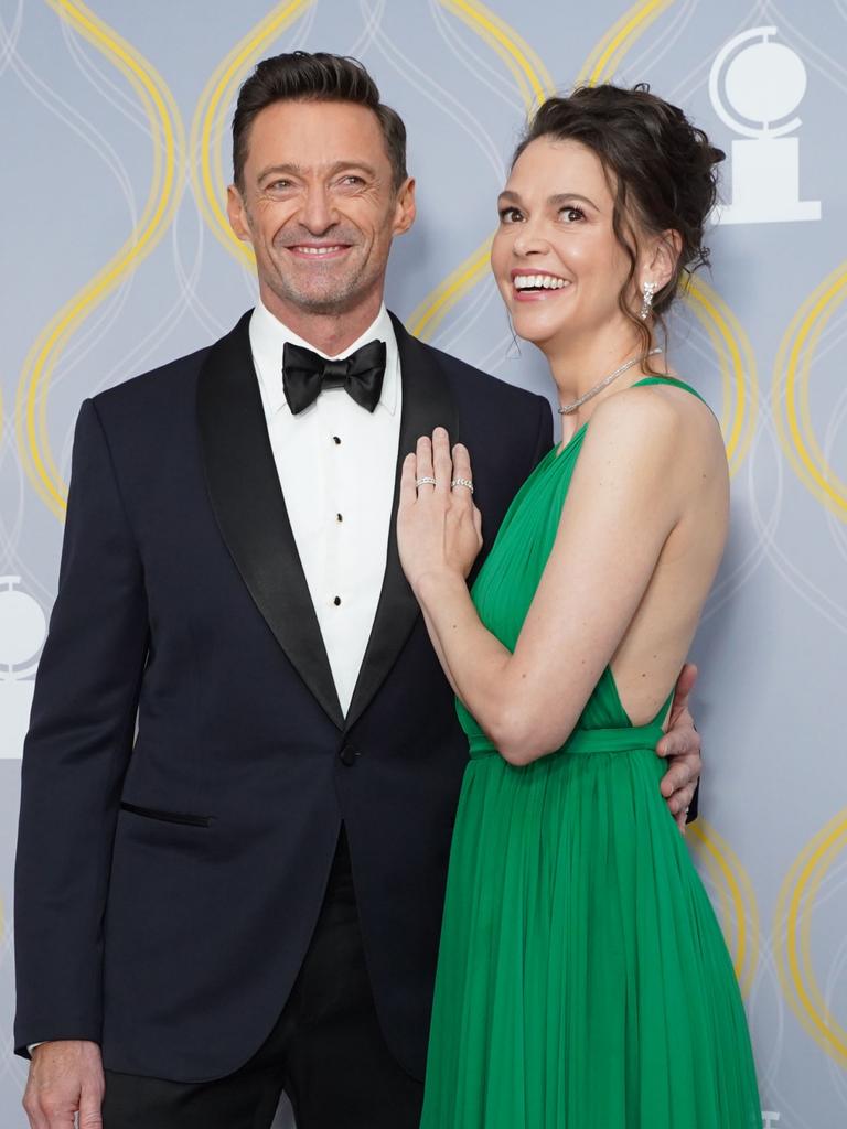 Hugh Jackman and Sutton Foster would take their former respective spouses out on double dates together. Picture: Getty.