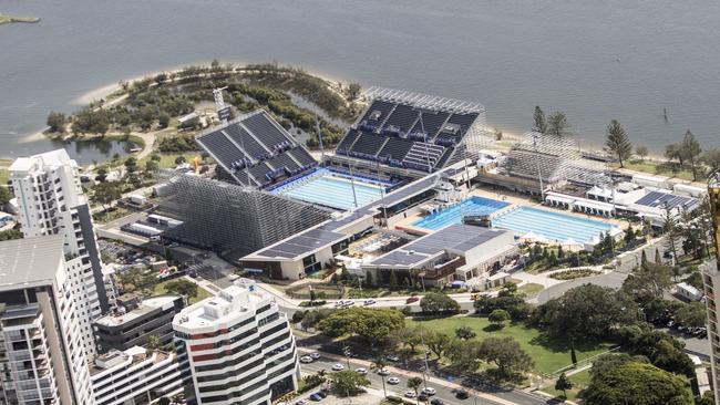 The Gold Coast Aquatic Centre, at Southport, will host diving and swimming events during the Commonwealth Games. Picture: B1gr1g Photographics.