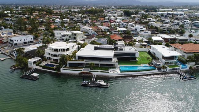 This property at 41-45 The Promenade, Isle of Capri, was the second biggest home sale in Queensland in 2020-21. Picture: Glenn Hampson.