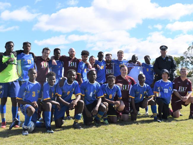 Soccer game strengthens bond between high schoolers, police