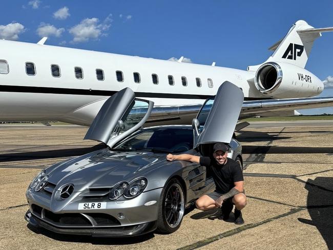 Portelli with his new SLR McLaren 722S.