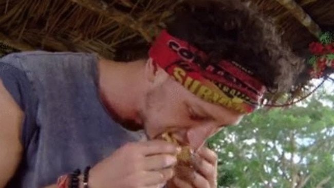 Australian Survivor contestant Benji has interesting eating habits.