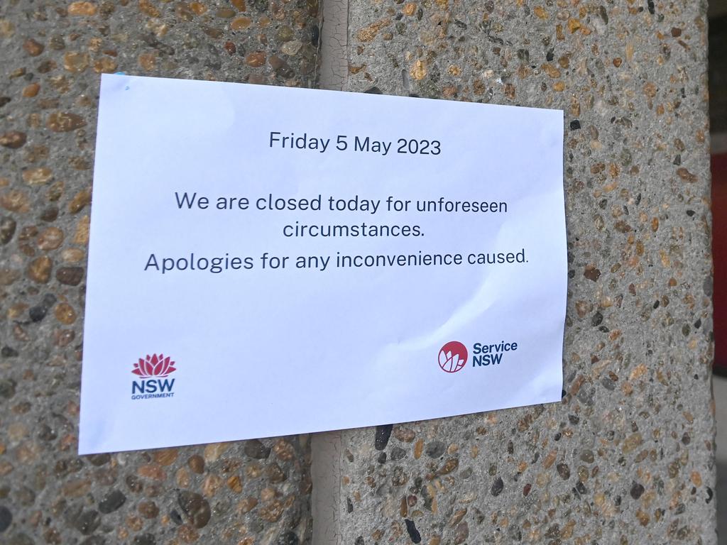 The service centre will reopen on Tuesday. Picture: NCA NewsWire/ Jeremy Piper