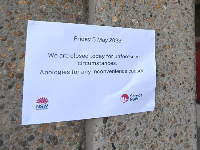 The service centre will reopen on Tuesday. Picture: NCA NewsWire/ Jeremy Piper