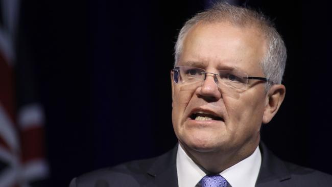 Australian Prime Minister Scott Morrison was forced to distance himself from Alan Jones’ comments during the week. Picture: AAP