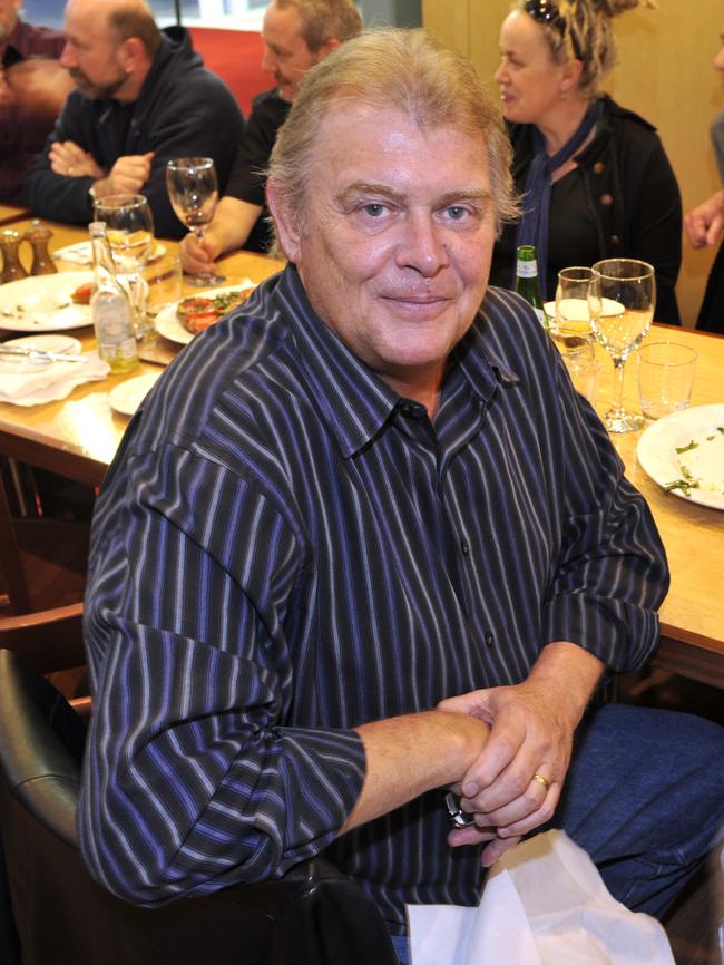 Singer John Farnham at Parlamento for dinner with his band.