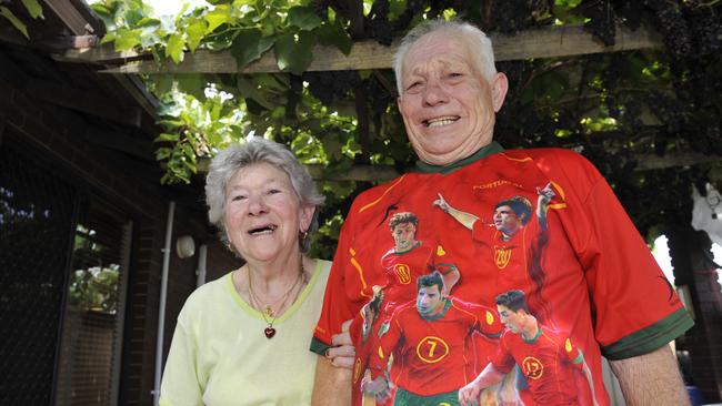 Cristiano Ronaldo's grandparents living in Perth, pictured in 2009. Picture: Kerris Berrington