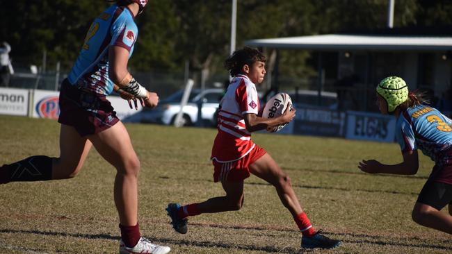Renouf Shield action: Keebra Park v Palm Beach Currumbin.