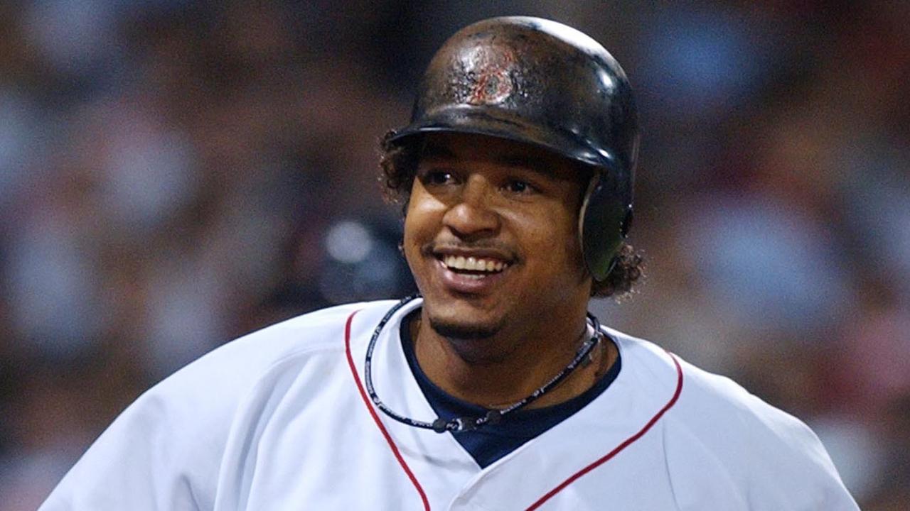 Boston Red Sox' Manny Ramirez, who is from the Dominican Republic