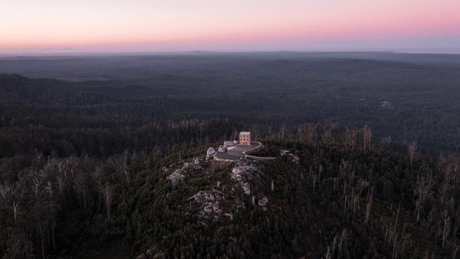 The Keep, luxury couples retreat at Goulds Country, in Tasmania's North-East. Picture: Liam Neal/ Near Far Productions