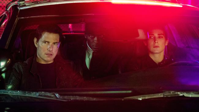 Cruise and co-star Cobie Smulders in the front seat in last year’s Jack Reacher sequel.