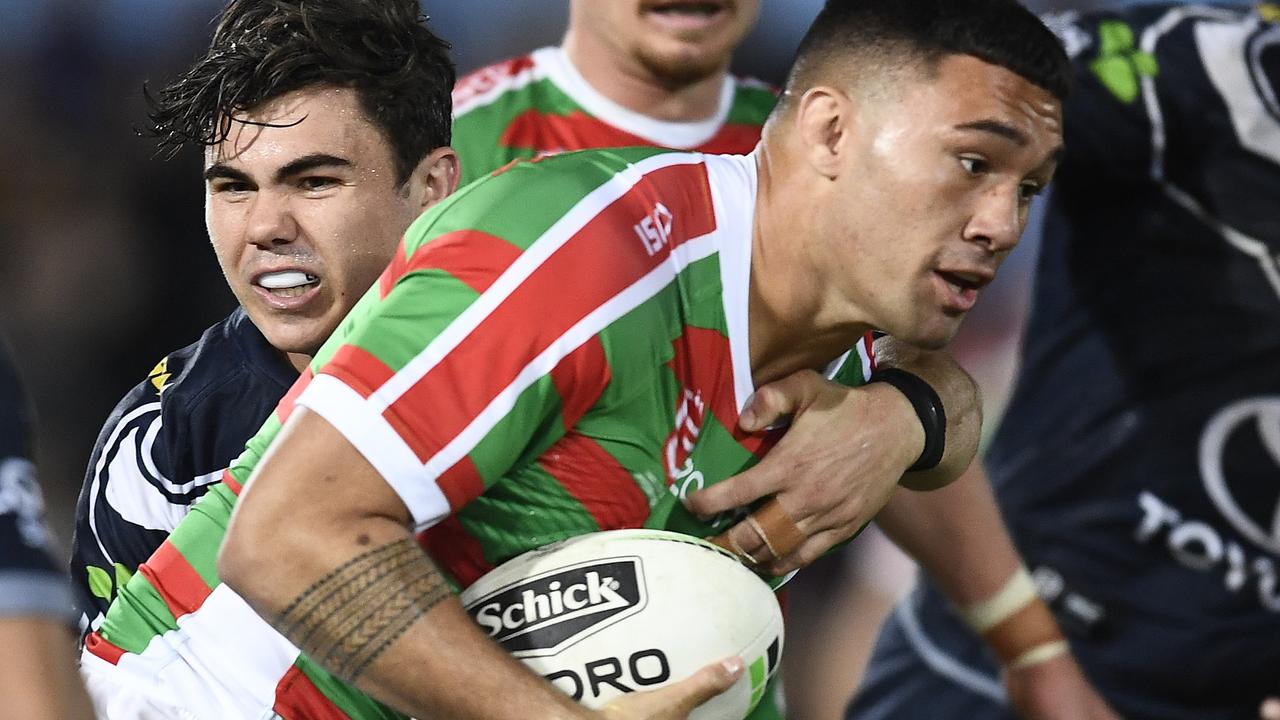 Jaydn Su'a was dropped by Rabbitohs coach Wayne Bennett. Picture: Ian Hitchcock/Getty Images