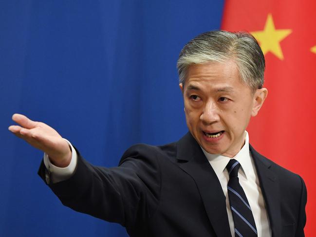 Chinese Foreign Ministry spokesman Wang Wenbin has reinforced China’s plan to turn its market into ‘a market for the world’. Picture: Greg Baker / AFP