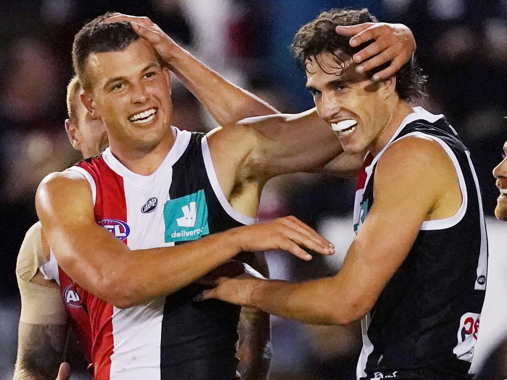 Big Saints Rowan Marshall and Max King could use some help. Picture: AAP