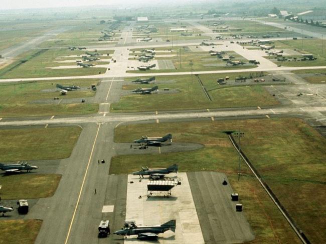 An aerial view of Clark Air Base, Luzon, Philippines in 1989. Picture: SSgt Val Gempis, USAF/US Defense Imagery