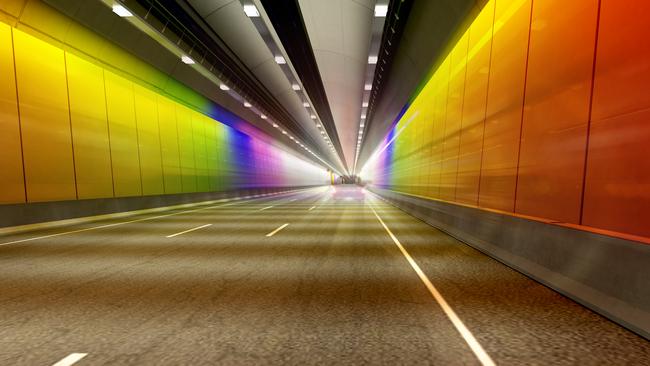 An artist's impression of the West Gate Tunnel. Source: State Government