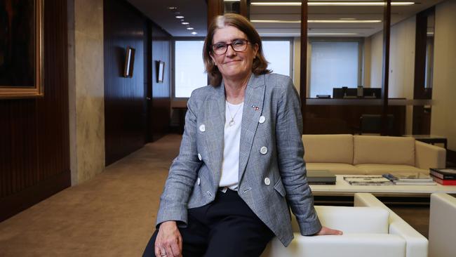 Incoming Reserve Bank governor Michele Bullock at the central bank’s offices in Martin Place, Sydney. Picture: John Feder