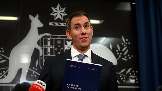 BRISBANE, AUSTRALIA - Newswire Photos - APRIL 20, 2023.Federal Treasurer Jim Chalmers speaks at a press conference in Brisbane. Mr Chalmers released the RBAÃs review recommendations.Picture: Dan Peled / NCA Newswire