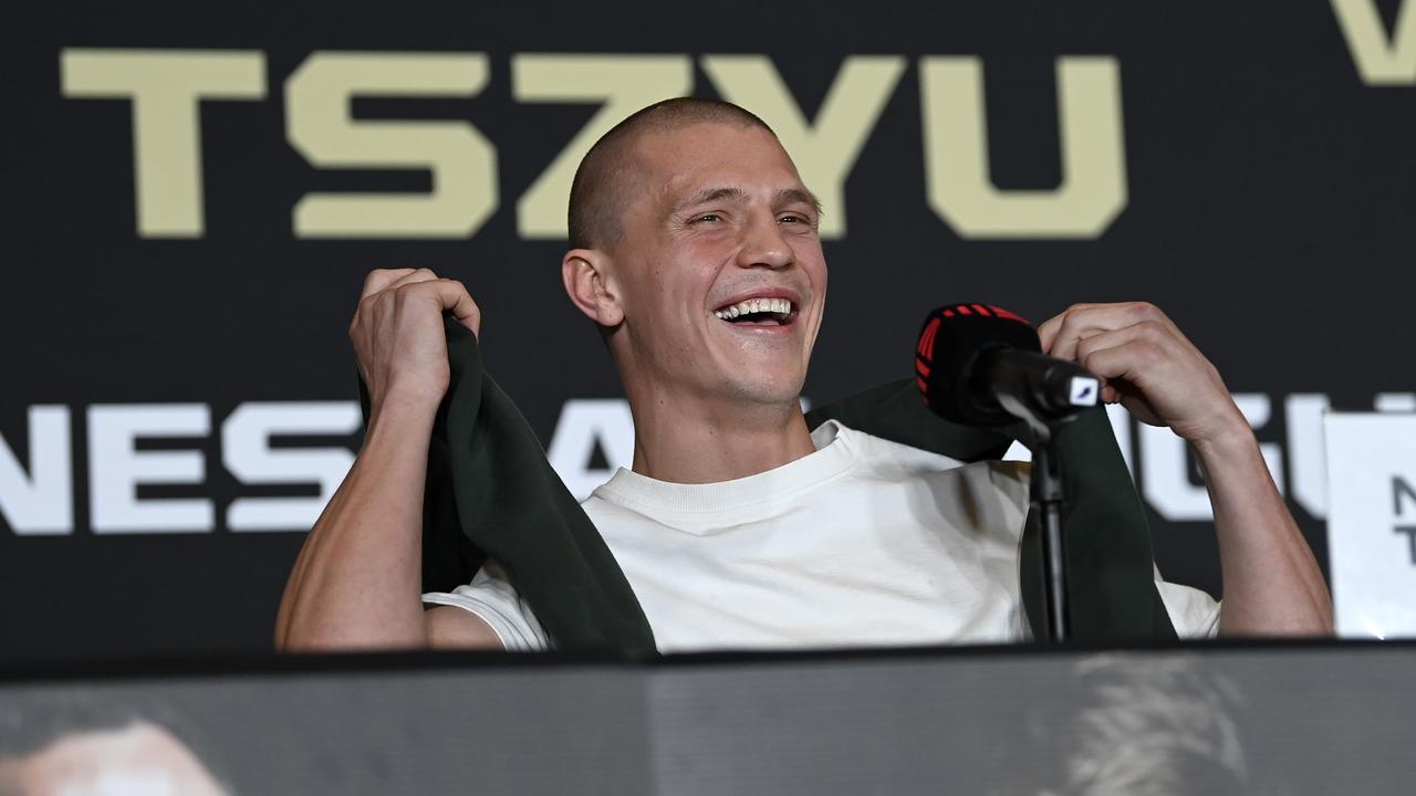 Nikita Tszyu at the Tszyu-Mazoudier Press Conference. Picture: No Limit Boxing/Gregg Porteous