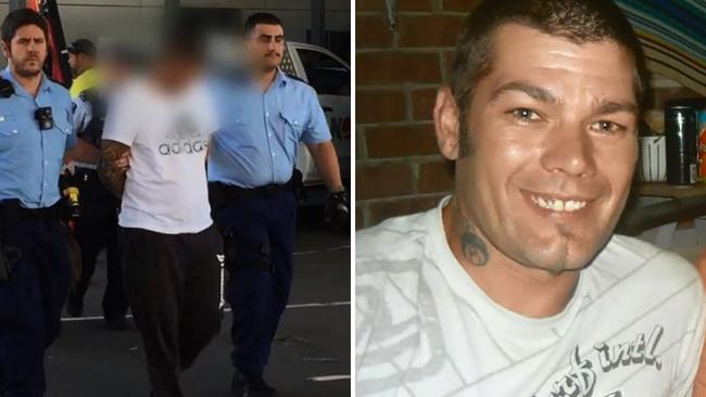 Sami Hamalainen (left) arrested at Sydney Airport in November 2017 over the death of Johnny Salafia. Picture: NSW Police