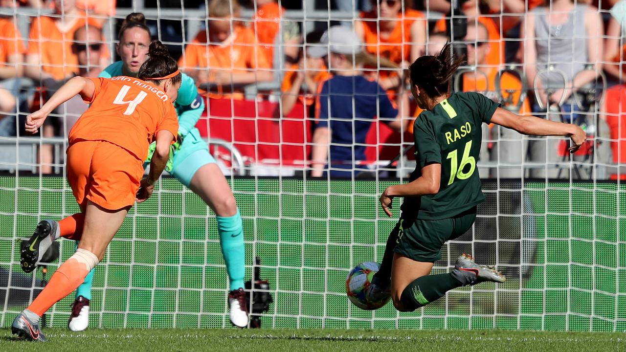 Hayley Raso impressed. (Photo by Christof Koepsel/Getty Images)