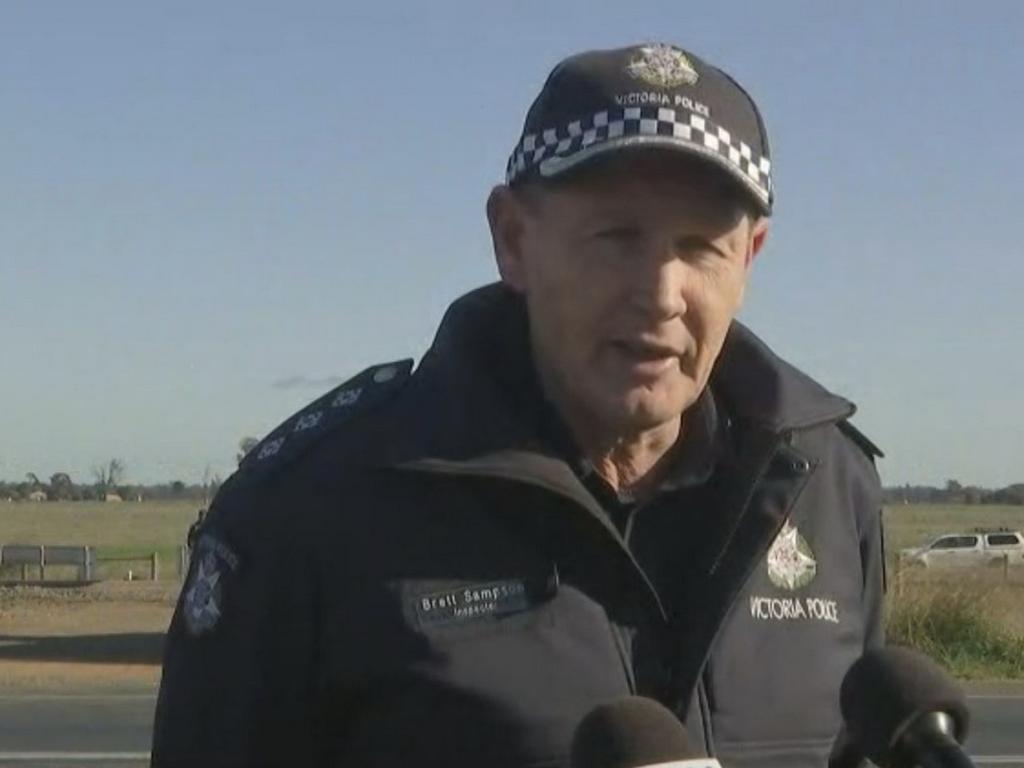 Victoria Police Inspector Brett Sampson said it was a ‘relief’ that no one was seriously injured. Picture: Nine News