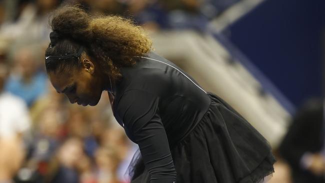 Serena Williams’s Grand Slam loss at the US Open is historic for all the wrong reasons. (Pic: Julian Finney)